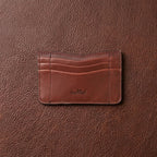 Elegant Brown Leather Card Holder: A Stylish Essential for Your Cards.ART:-LA-1463