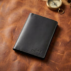 pure leather passport case with designer look. Art: LA-1415