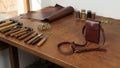 Brown Leather Mobile Pouch with Detachable Sling Stylish & Functional Crossbody Case.LA-1428