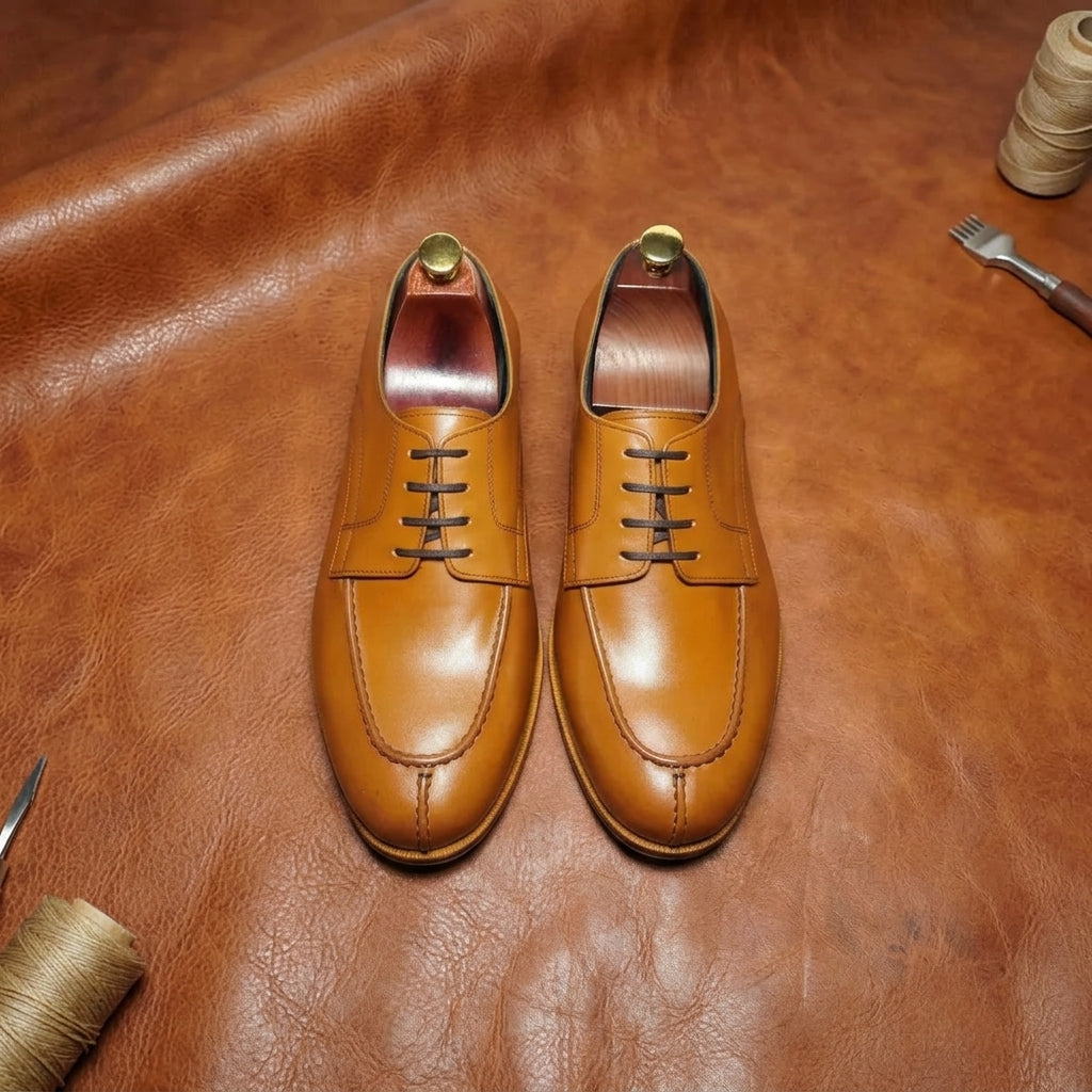 Wide Toe Box Split Toe Derby