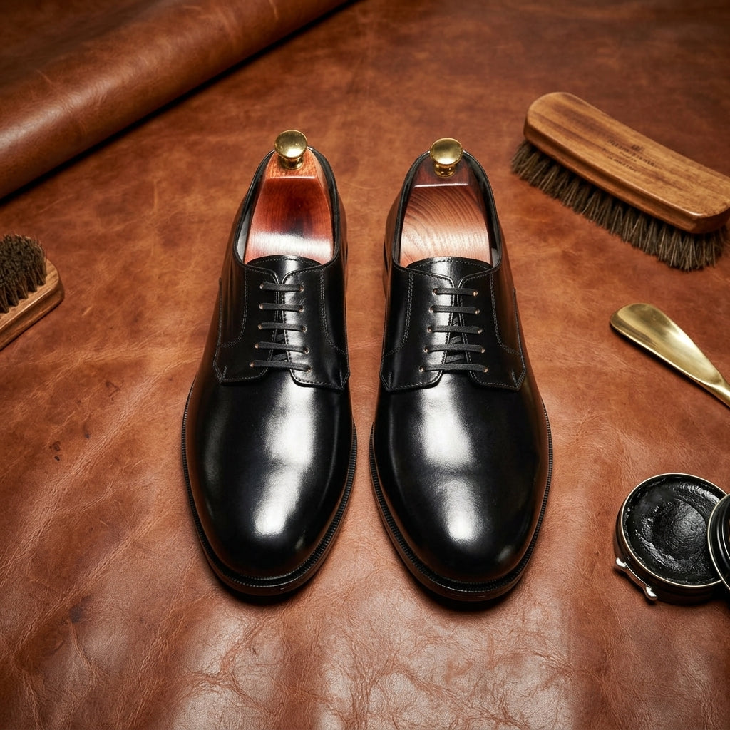 Wide Toe Box Plain Derby