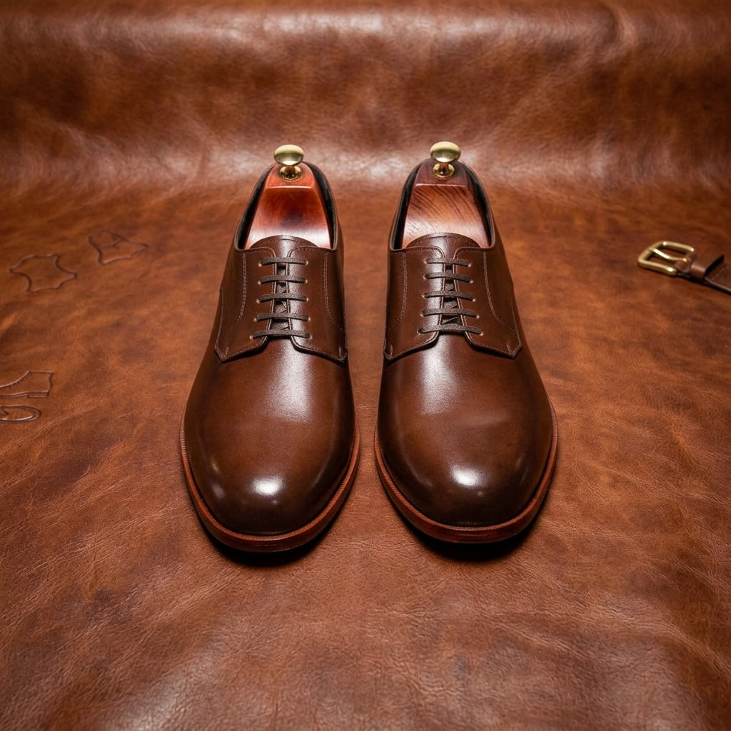 Wide Toe Box Plain Derby