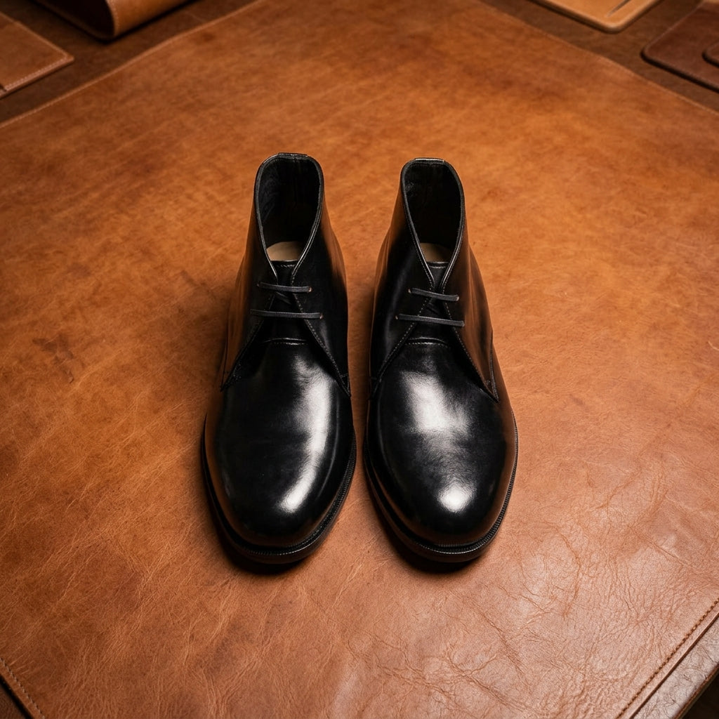 Wide Toe Box Chukka Boots GoodYear Welted