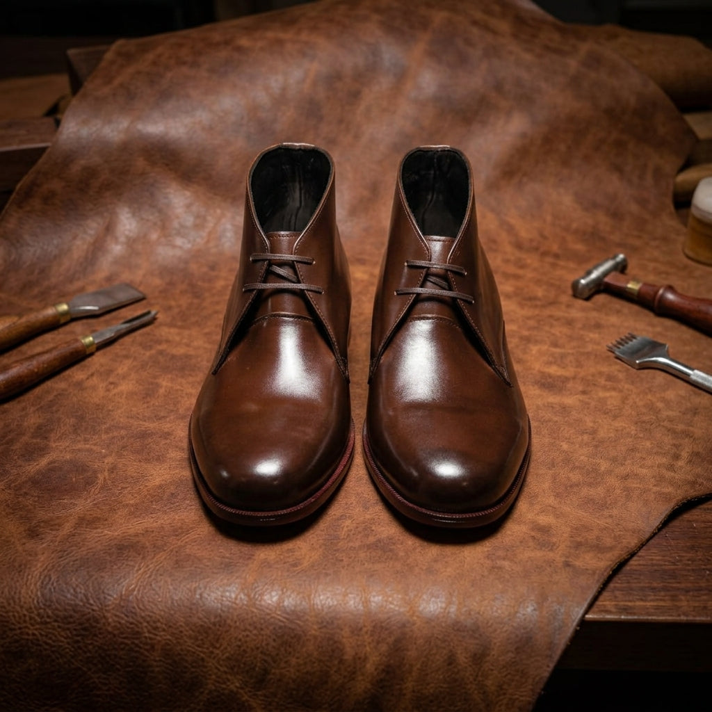Wide Toe Box Chukka Boots GoodYear Welted