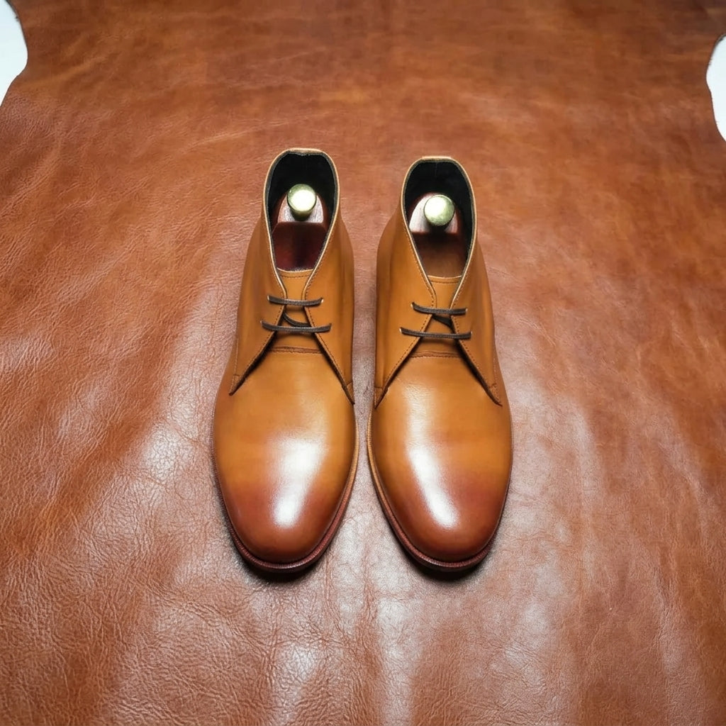Wide Toe Box Chukka Boots GoodYear Welted