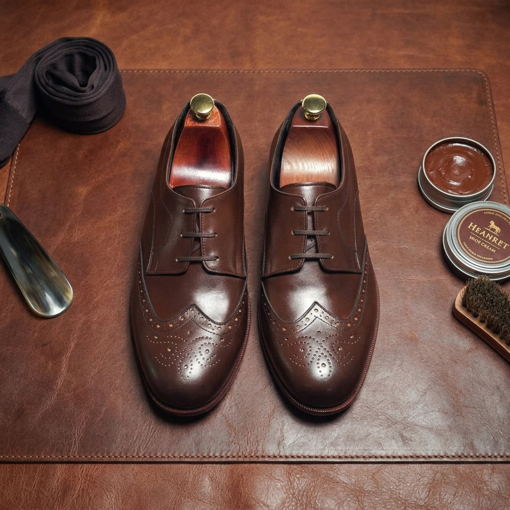 Wide Toe Box Brogue Derbys