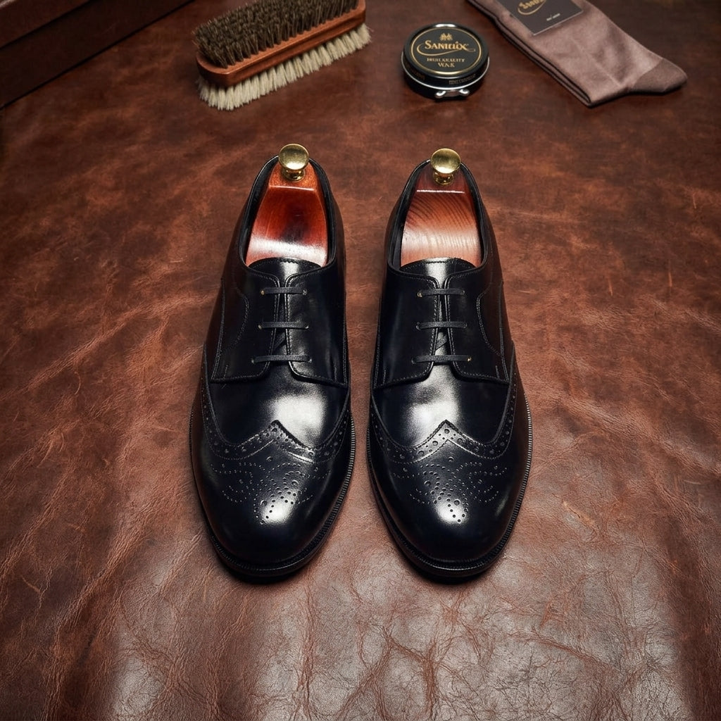 Wide Toe Box Brogue Derbys