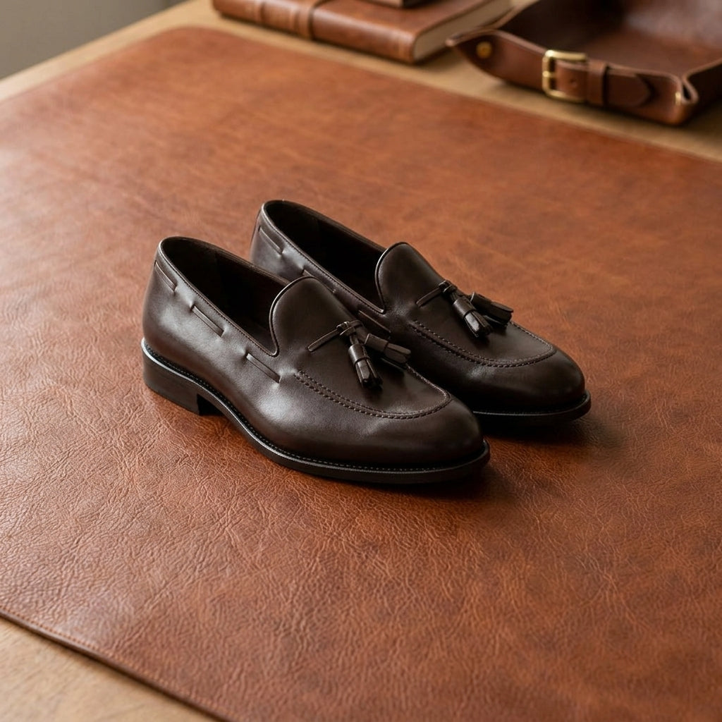Brown Leather Loafers GoodYear Welted