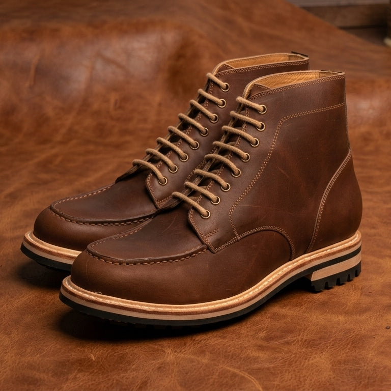 The Artisan Moc-Toe Heritage Boot Goodyear Welted