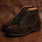 Pike Dark Brown Suede 8-Eyelet Goodyear Welted Boots