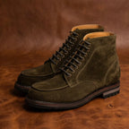 The Pike Khaki Suede Derby Boot Goodyear Welted