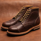 The Sterling Heritage Cap-Toe Boot - Cognac Leather - GoodYear Welted