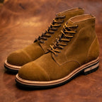 "Timber" Suede Cap-Toe Boot — Goodyear Welted