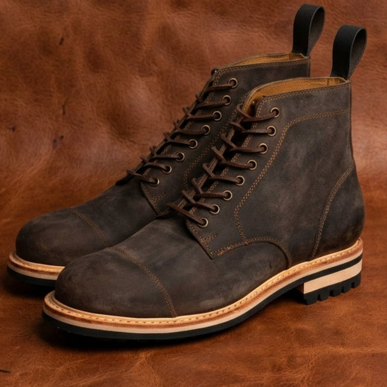 The Bergmann Heritage Suede Boot GoodYear Welted