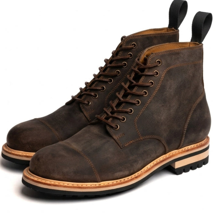 The Bergmann Heritage Suede Boot GoodYear Welted
