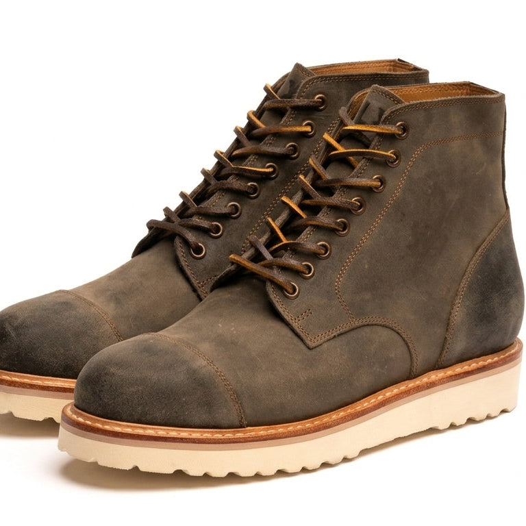 Men’s Waxed Suede Cap-Toe Field Boot – Goodyear Welted