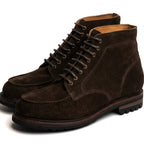 Pike Dark Brown Suede 8-Eyelet Goodyear Welted Boots