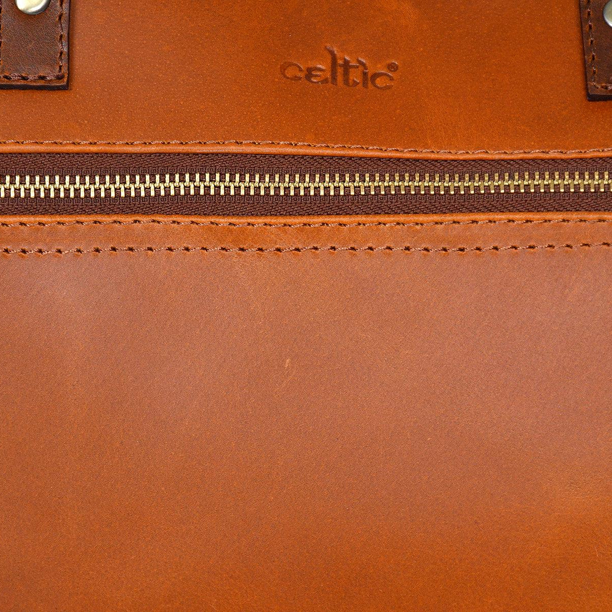 Premium Genuine Leather Business Messenger Laptop Bag