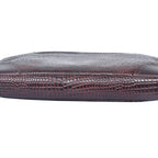 Premium Genuine Leather Messenger Bag in Croco Texture with Zip Closure