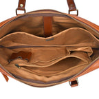 Premium Genuine Leather Business Messenger Laptop Bag