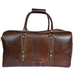 Premium Export-Quality Croc Texture Leather Travel Duffel with Detachable Strap & Zip Compartments