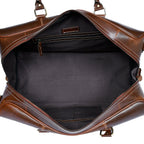 Premium Export-Quality Croc Texture Leather Travel Duffel with Detachable Strap & Zip Compartments