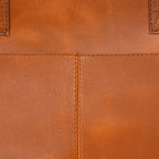Women’s Leather Tote Bag with Front Pockets – Structured Laptop Shoulder bag