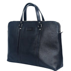 Premium Full-Grain Leather Laptop & Work Bag with Detachable Shoulder Strap