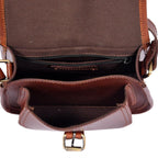 Womenƒ?????s Leather Hair-On Flap Crossbody Sling Bag ƒ????? Adjustable Strap