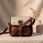 Womenƒ?????s Leather Hair-On Flap Crossbody Sling Bag ƒ????? Adjustable Strap
