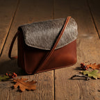 Premium Brown Leather Hairon Sling Bag – Lightweight Everyday Crossbody