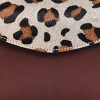 Leopard Print Hair-On Leather Crossbody Bag – Compact & Stylish Everyday Sling