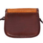 Slim Genuine Leather Crossbody  Sling Bag with Buckle Pocket & Multiple Compartments