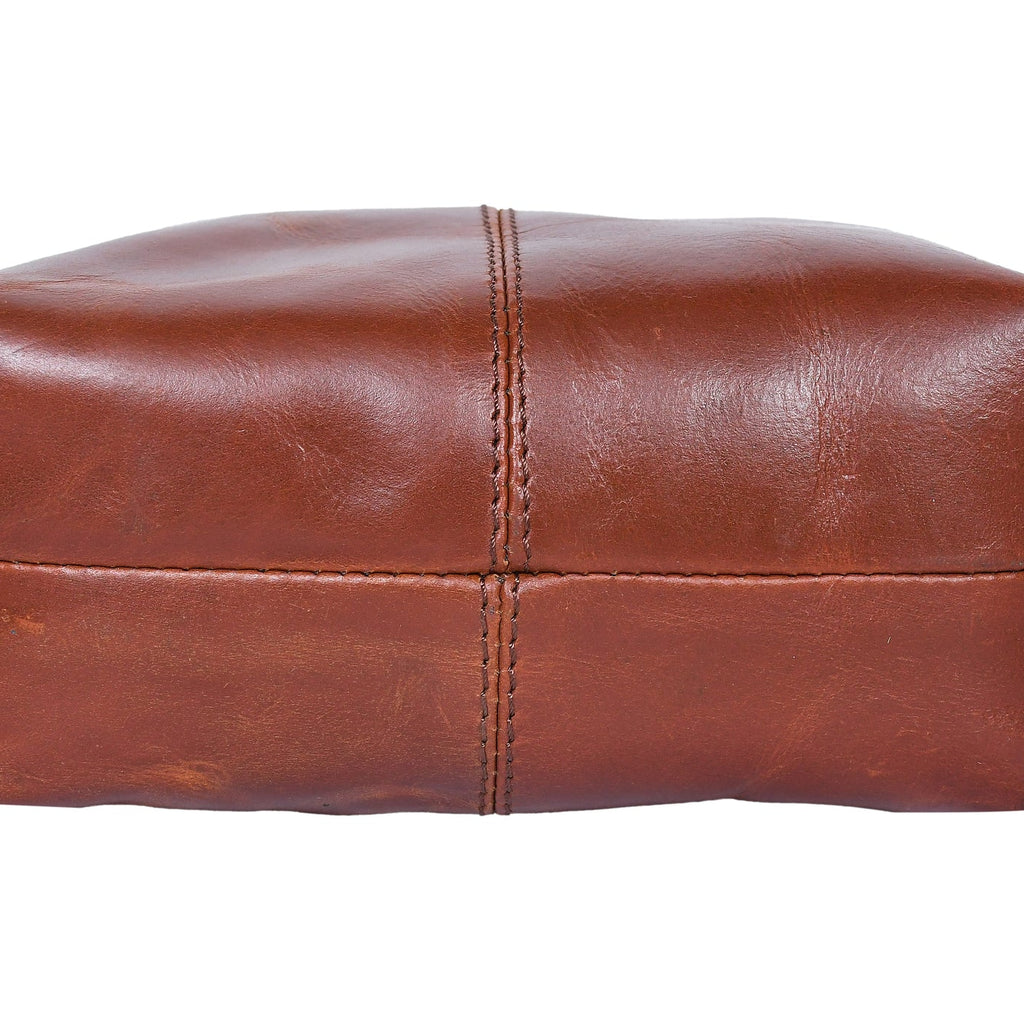 Premium Leather Crossbody bag with Top Zip Closure