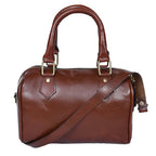 Premium  Leather Handbag with Detachable Shoulder Strap