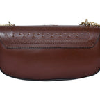 Premium Embossed Leather Chain Sling Bag | Handcrafted with Magnetic Closure