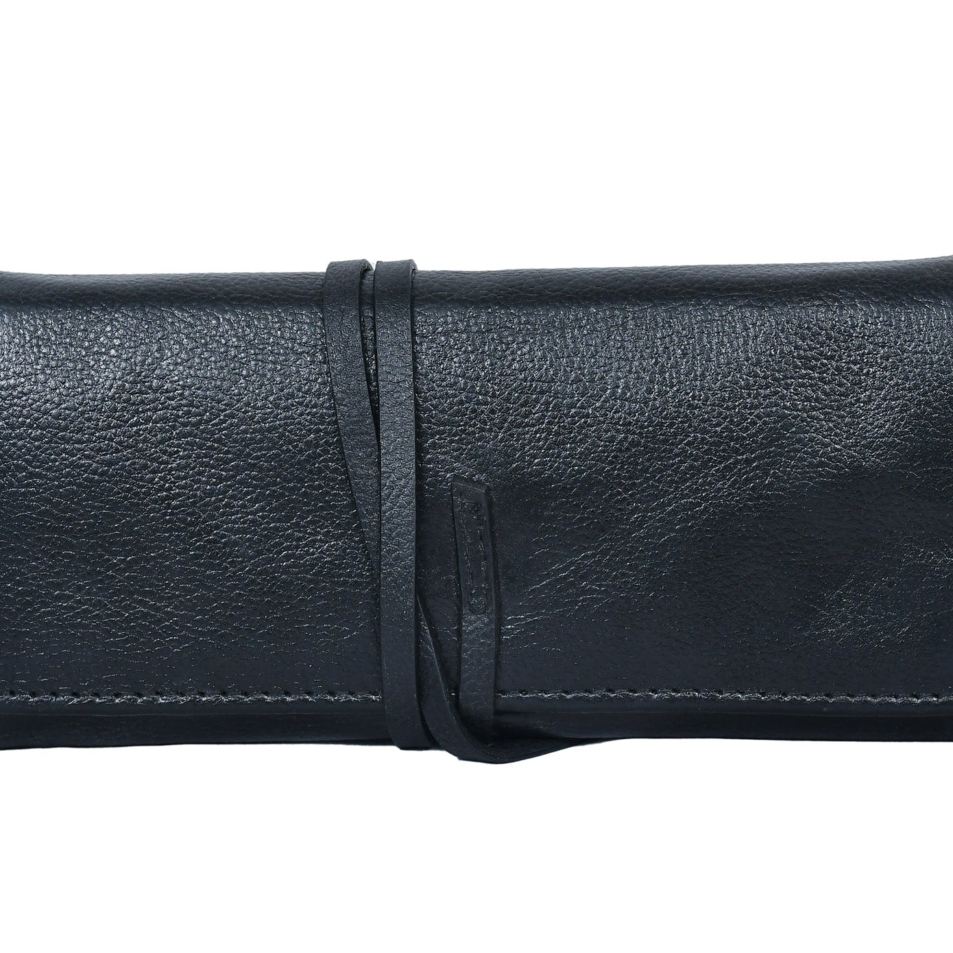 Premium Export Leather Travel Clutch| Multi Card Holder with Secure Wrap Strap