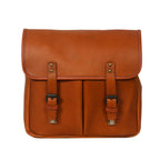 Premium Leather Camera Messenger Bag with Removable Compartments & Adjustable Strap