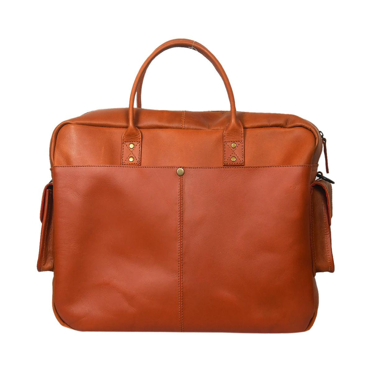 Unisex Leather Messenger & Travel Satchel Bag with Adjustable Shoulder Strap