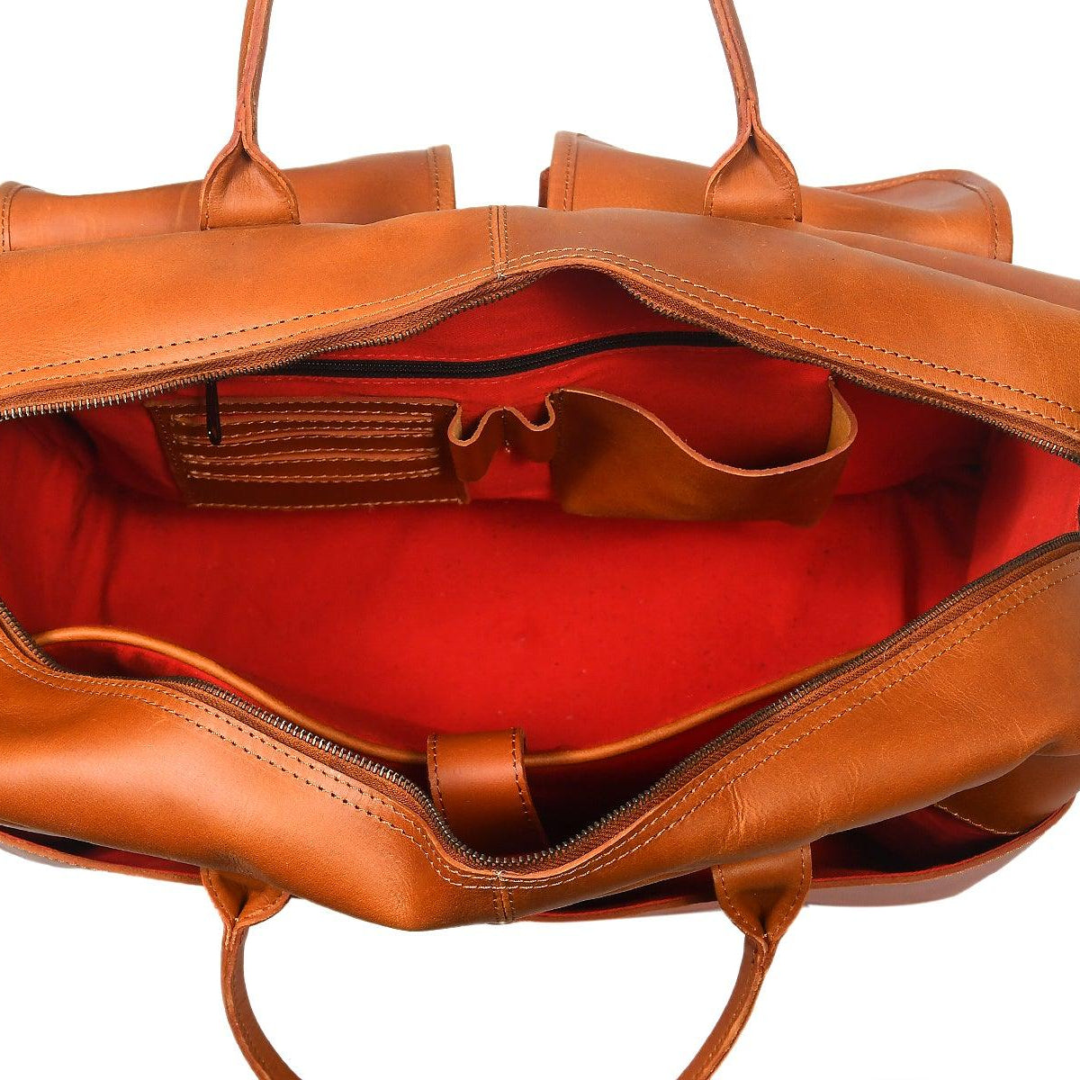 Unisex Leather Messenger & Travel Satchel Bag with Adjustable Shoulder Strap