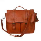 Premium Leather Satchel Sling Bag for Office & Everyday Use with Adjustable Strap