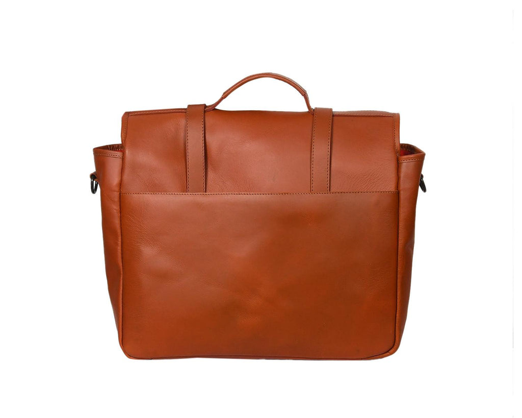 Premium Leather Satchel Sling Bag for Office & Everyday Use with Adjustable Strap