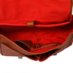 Premium Leather Satchel Sling Bag for Office & Everyday Use with Adjustable Strap