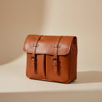Premium Leather DSLR Camera Bag with Adjustable Strap & Padded Compartments