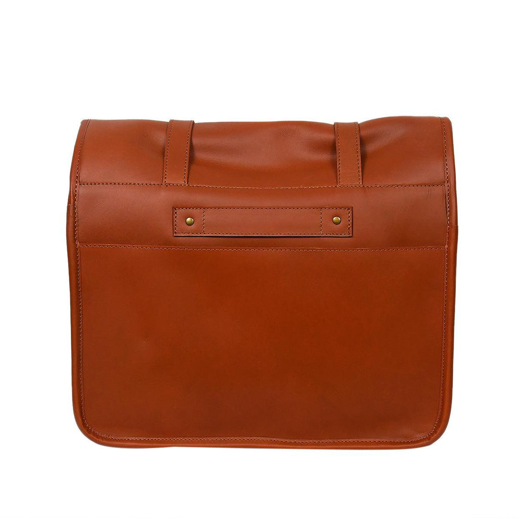 Premium Leather DSLR Camera Bag with Adjustable Strap & Padded Compartments