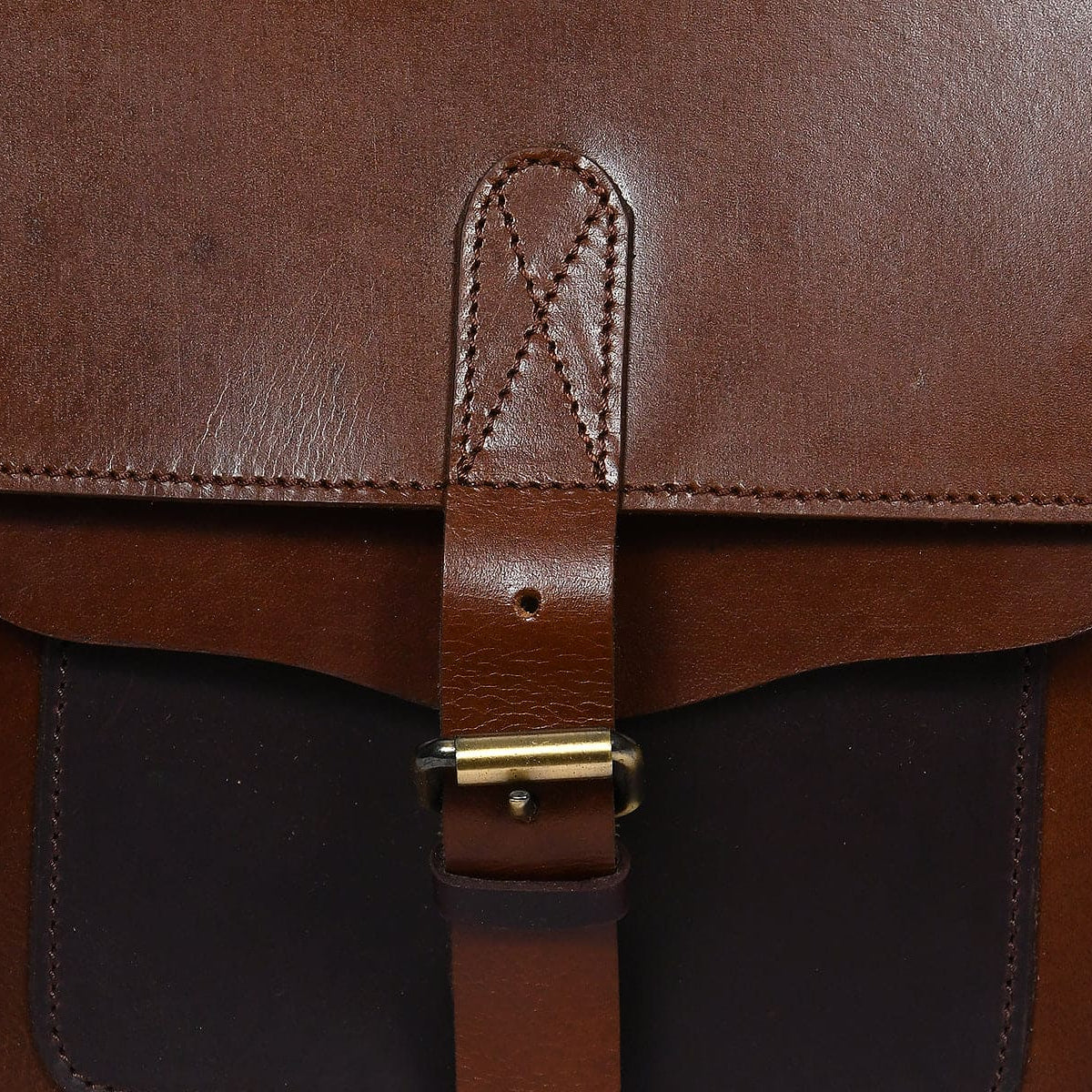 Premium Leather Everyday Backpack with Secure Flap Closure
