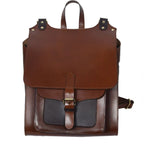 Premium Leather Everyday Backpack with Secure Flap Closure