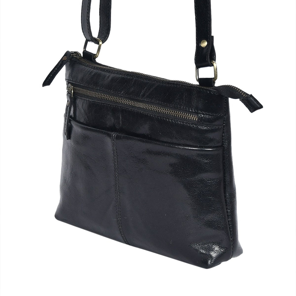Premium Leather Crossbody Sling Bag – Lightweight Everyday Travel Purse