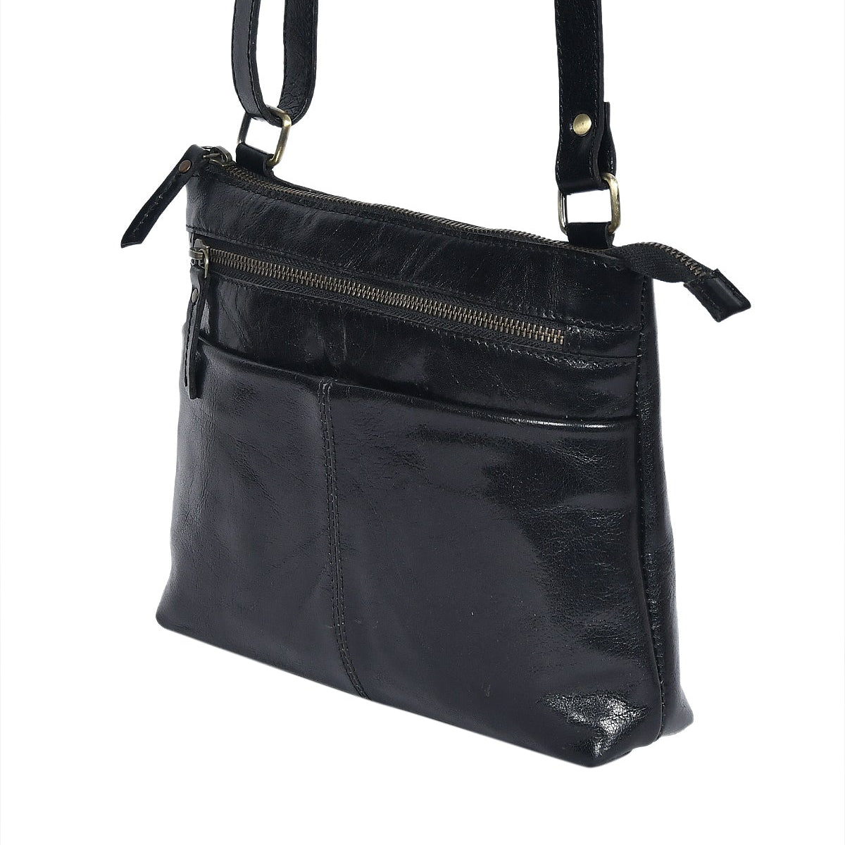 Premium Leather Crossbody Sling Bag – Lightweight Everyday Travel Purse