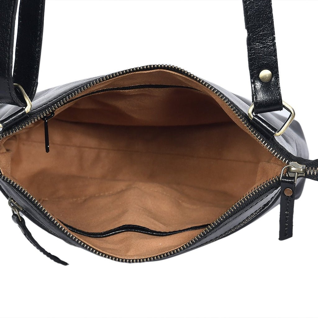 Premium Leather Crossbody Sling Bag – Lightweight Everyday Travel Purse